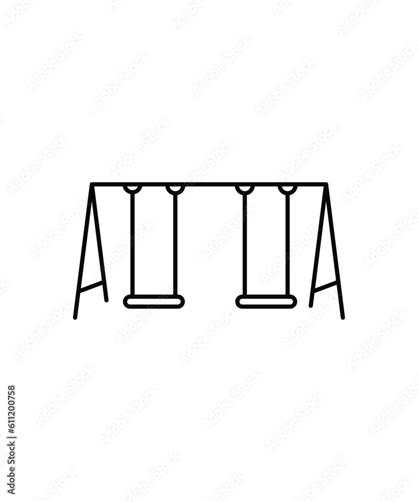 play ground icon, vector best line icon. play ground icon, vector best line icon.