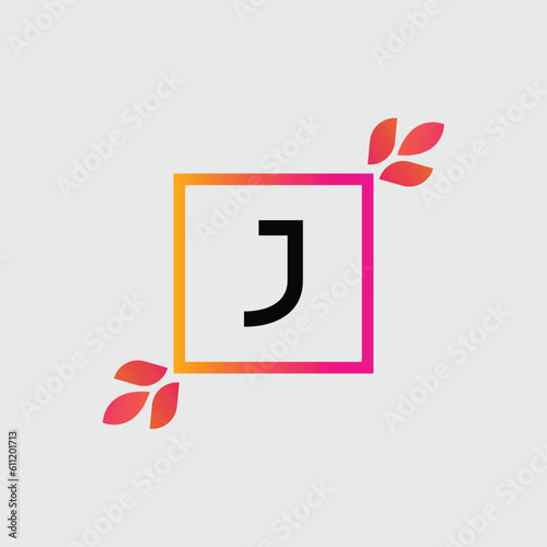 J logo Colorful Vector Design. Icon Concept. Abstract modern