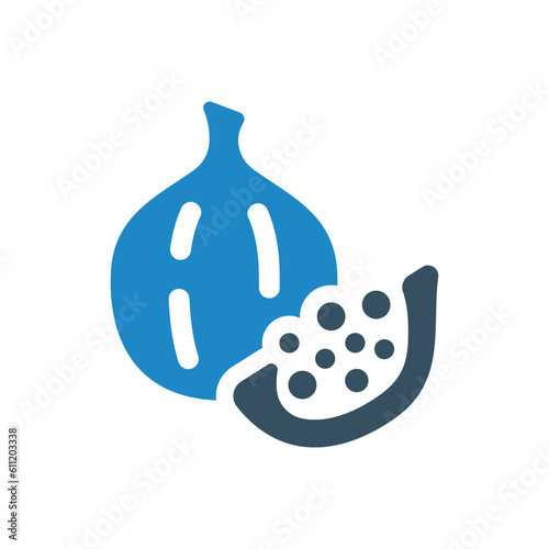 fig or fruit icon vector illustration