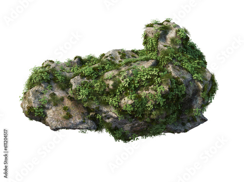 stone with grass png images _ rock images _ stone with grass in isolated white background 