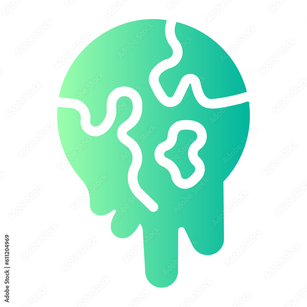 global warming Gradient icon global warming Gradient icon