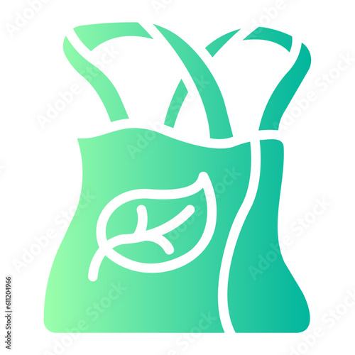 ecologic bag Gradient icon