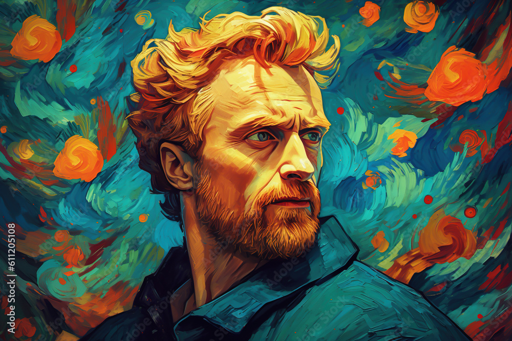 Vincent Van Gogh Created with Generative AI Technology