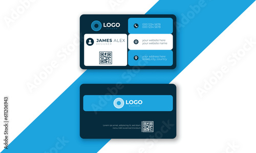 Creative and modern business card template, visiting card for corporate, minimal and elegant design