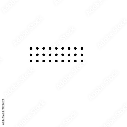 Geometric Shape Dotted Illustration