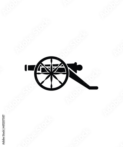 old cannon icon, vector best flat icon.
