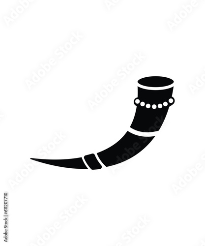 antique horn icon, vector best flat icon.