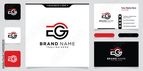 Initial Letter EG Logo Design Vector Illustration