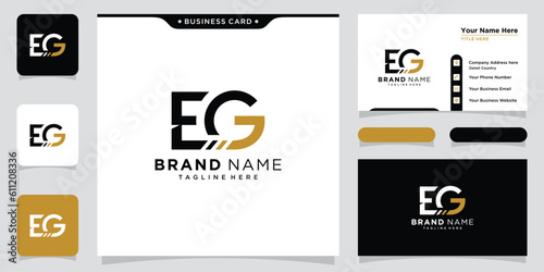 Initial Letter EG Logo Design Vector Illustration