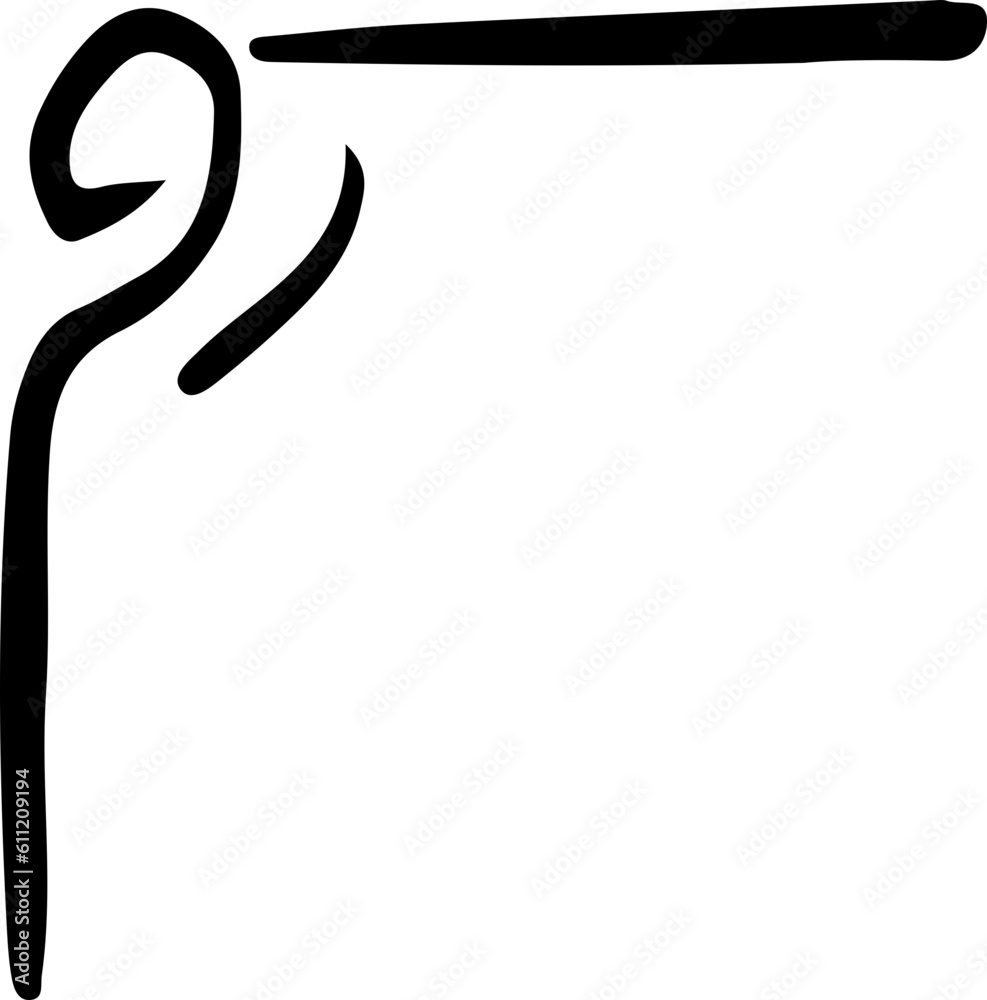 Obraz premium line border corner