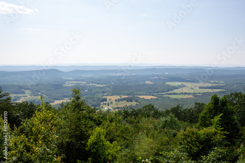 view of the city from the top of the hill