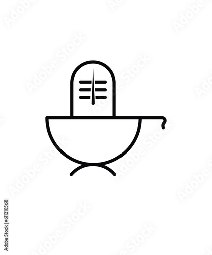 lord shiva icon, vector best line icon.