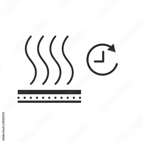 fast heating icon vector element design template
