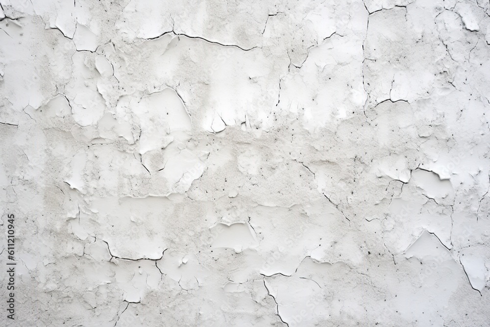 White concrete wall abstract texture background created with Generative AI technology