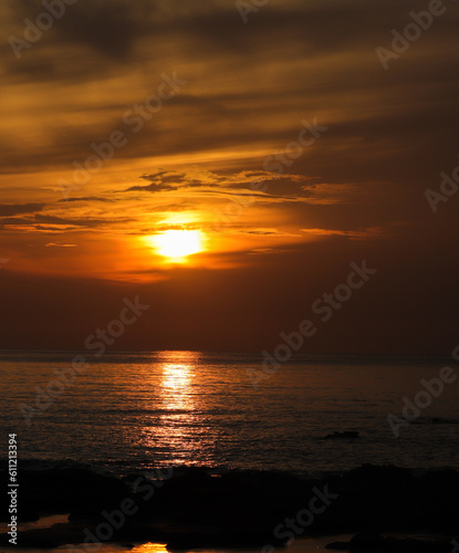 Beautiful sunrise at the beach