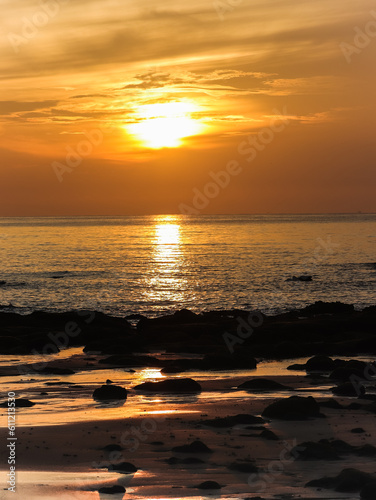 Beautiful sunrise at the beach