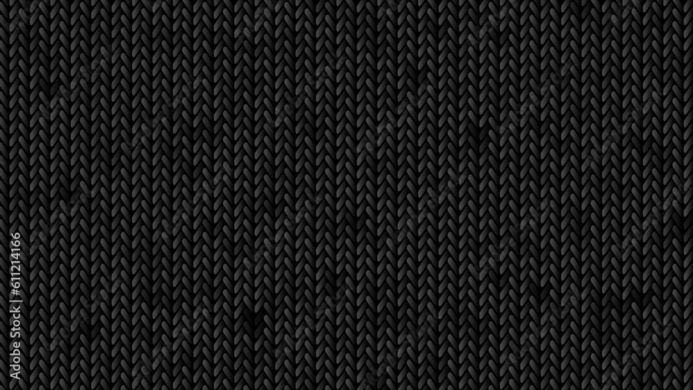 Black abstract knitted texture background Black abstract knitted texture background