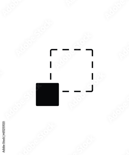 image crop icon, vector best flat icon.