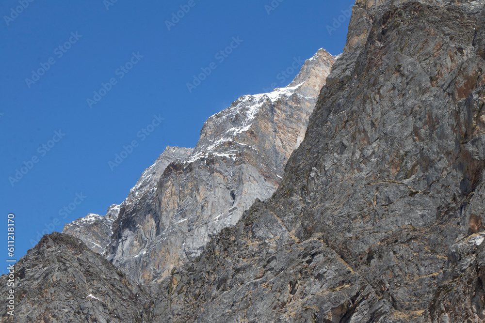 Image of Himalayan mountains covered with snow Image of Himalayan mountains covered with snow