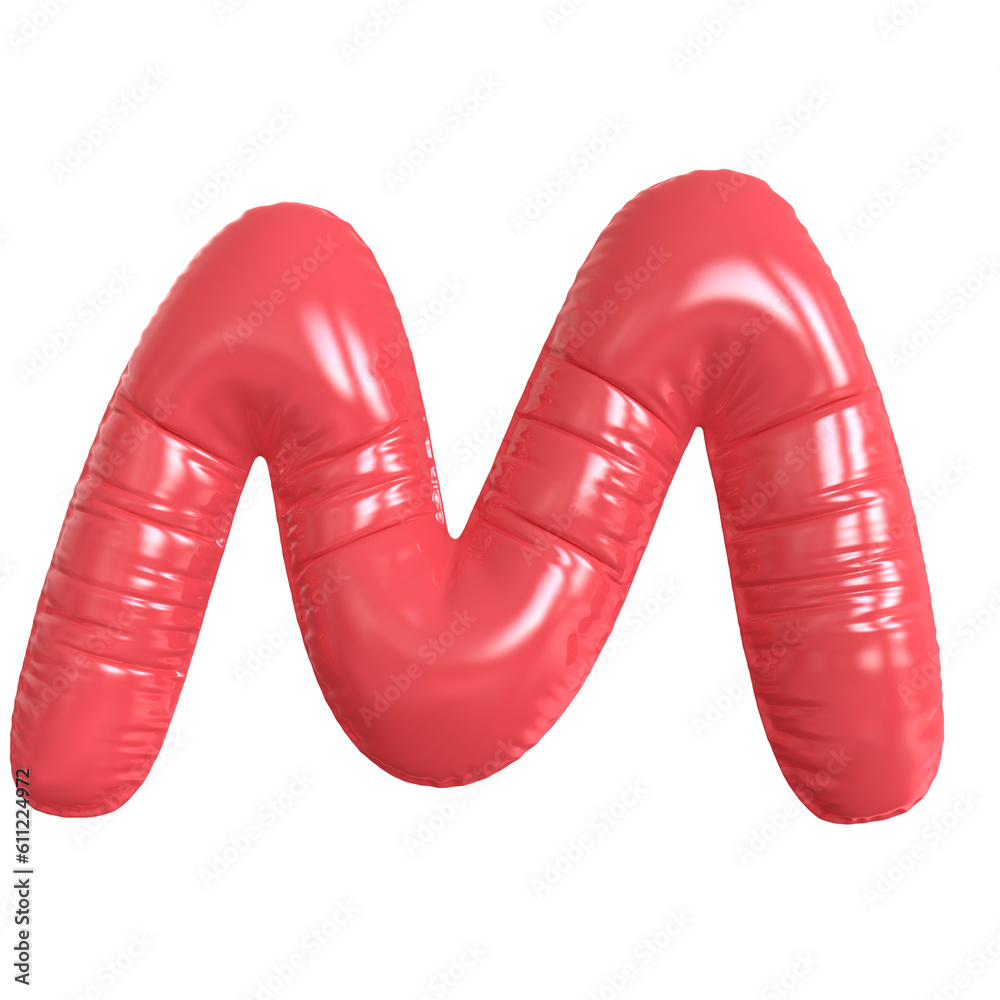 Balloon Letter M Pink
