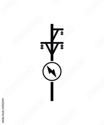 electric pole icon, vector best flat icon.