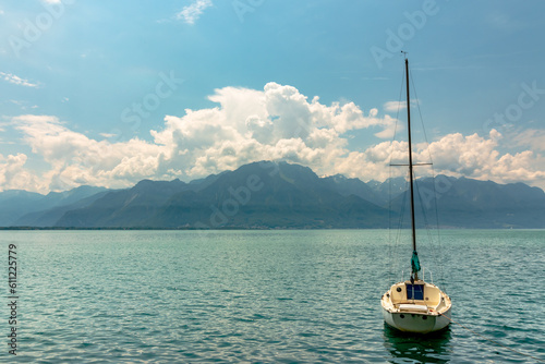 boat on the Geneve lake