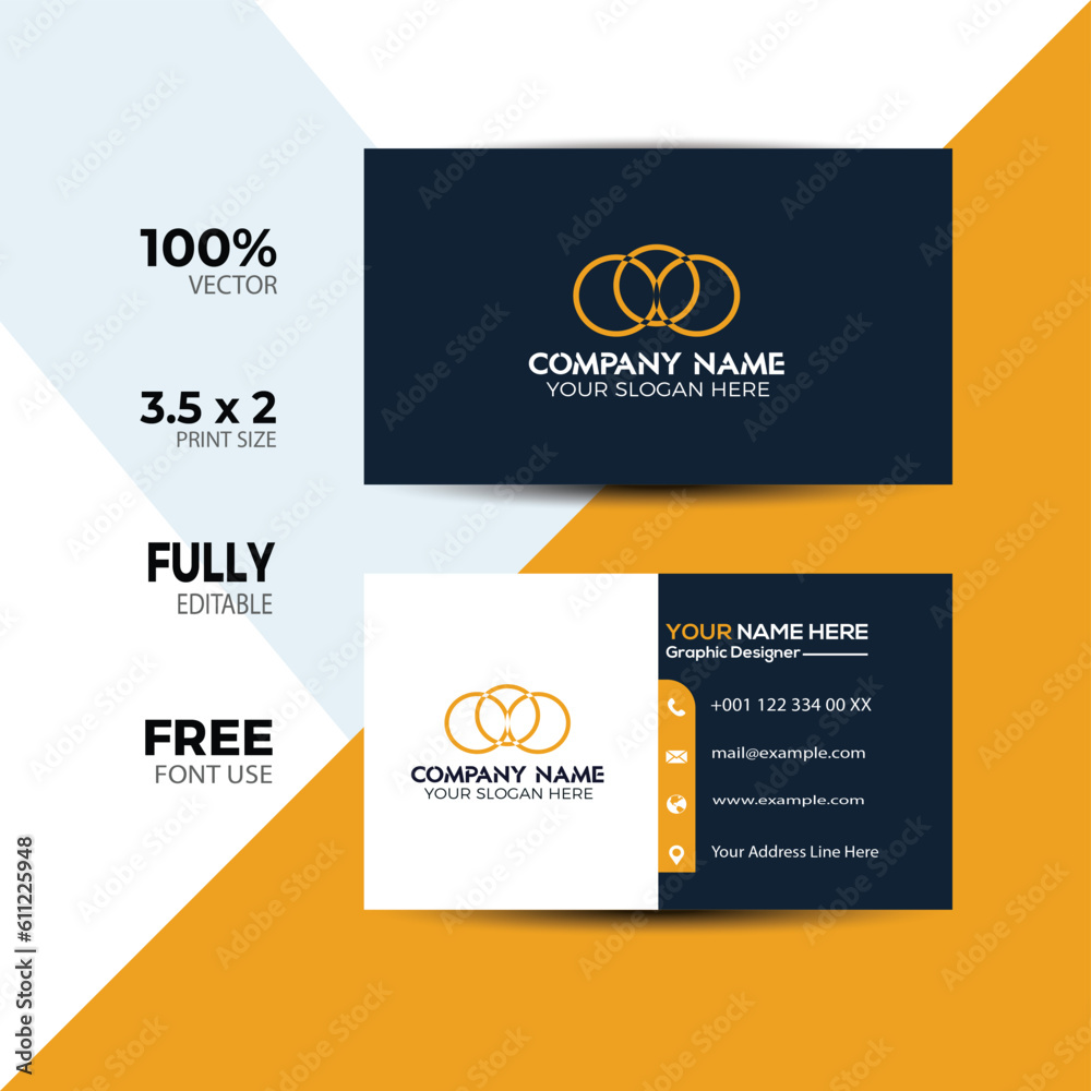Modern, Luxury Business Card Template Design