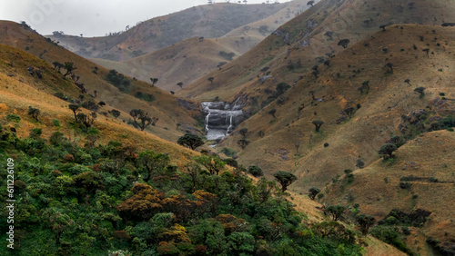 mountain water valley river flowing
