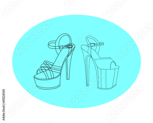  Women Fashion Clip Art, Icon high heel Royalty Free Vector Image - VectorStock, Vector girls in high heels. Fashion- Stock Illustration, Heels Vector png images Free Vector High Heel Shoes