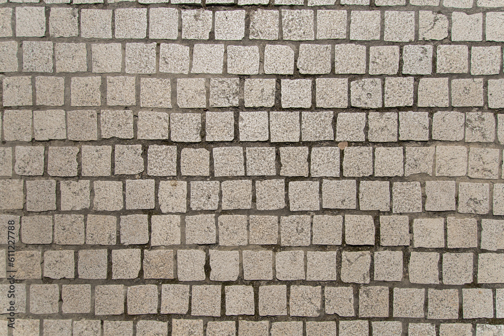 Texture of stone gray mosaic for paths and garden Texture of stone gray mosaic for paths and garden