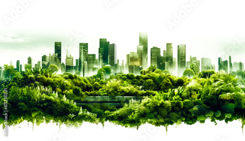 c2b environmental design regenerative cities  in the style of architectural abstraction  green  generative ai