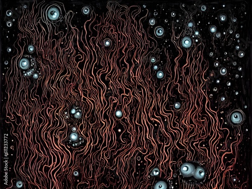 Doom sky of dark energy, Generative AI Illustration