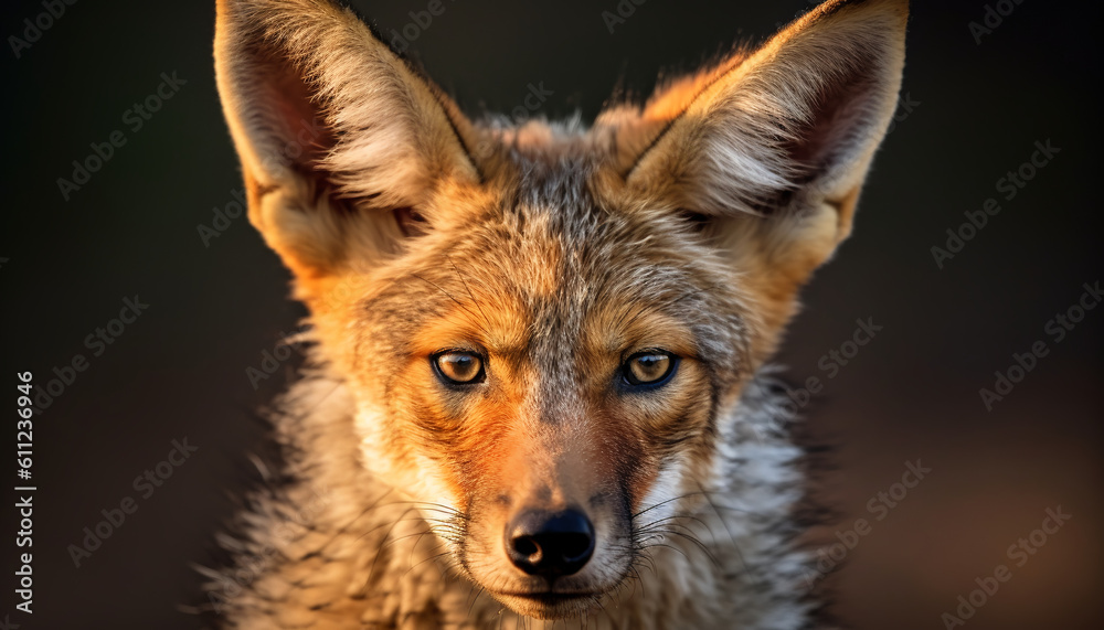 Fototapeta premium Animali. Coyote. Safari. Ai generated.