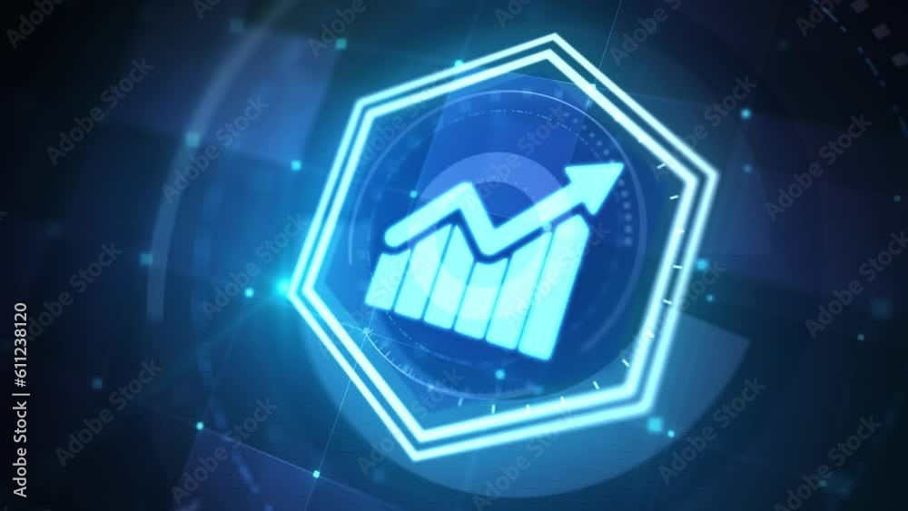 Business, Technology, Internet and network concept. Financial Graph. Stock Market chart. Forex Investment. Business, Technology, Internet and network concept. Financial Graph. Stock Market chart. Forex Investment.