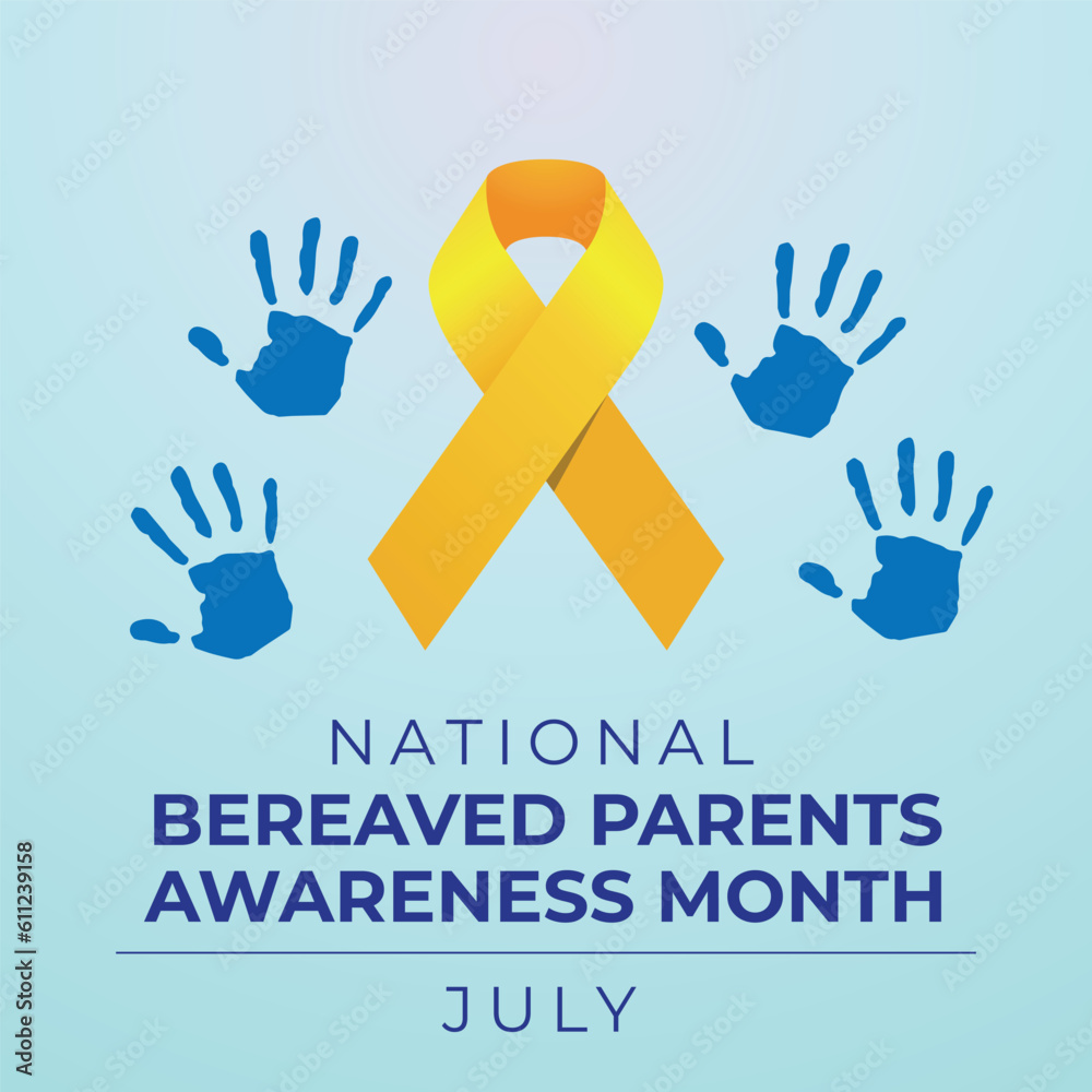 vector graphic of Bereaved Parents Awareness Month good for Bereaved