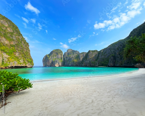 Maya bay in phi phi island  krabi thailand.