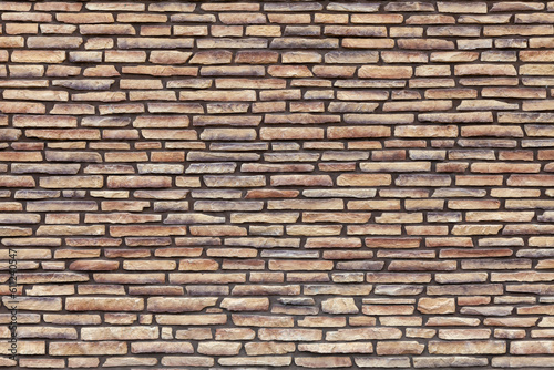 Texture of a wall made of flat stones