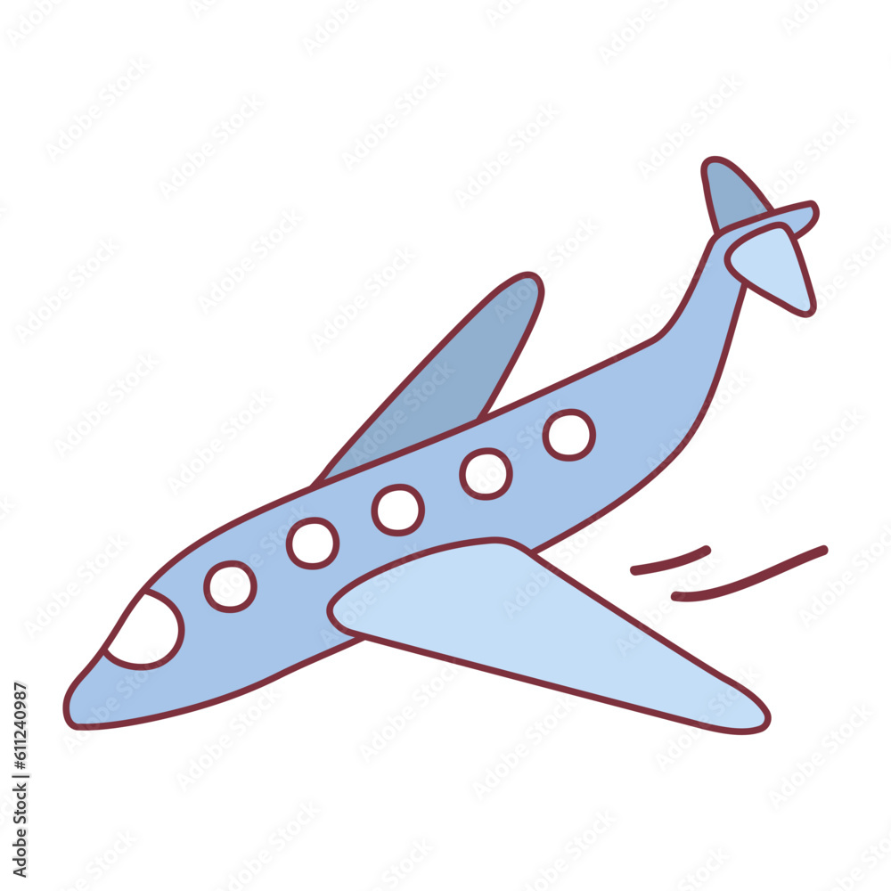 Aircraft for transporting passengers or cargo. Civil aviation theme. Flat vector design for mobile game Aircraft for transporting passengers or cargo. Civil aviation theme. Flat vector design for mobile game