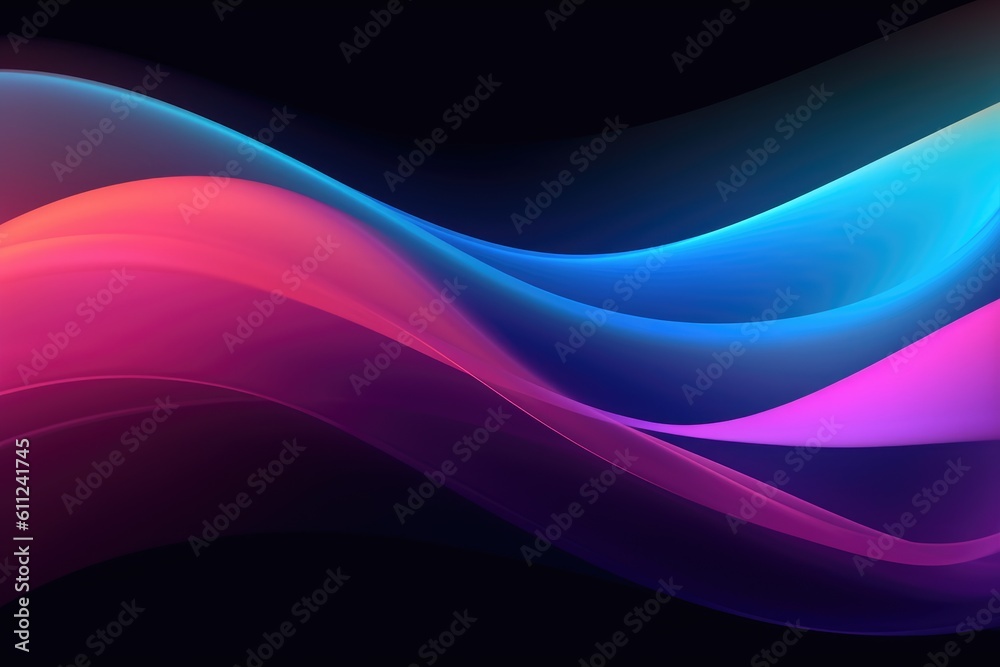 colored abstract flowing waves, illustration, wallpaper, motion flow, digital technology, generative AI colored abstract flowing waves, illustration, wallpaper, motion flow, digital technology, generative AI