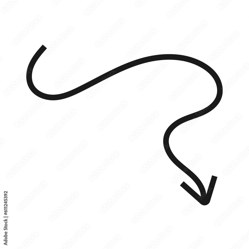 Abstract Line Arrow