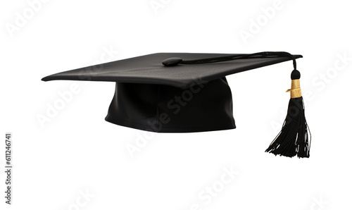 College graduation cap isolated on transparent or white background, png