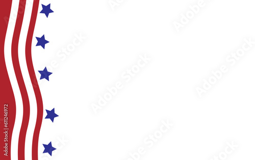 USA flag in style vector