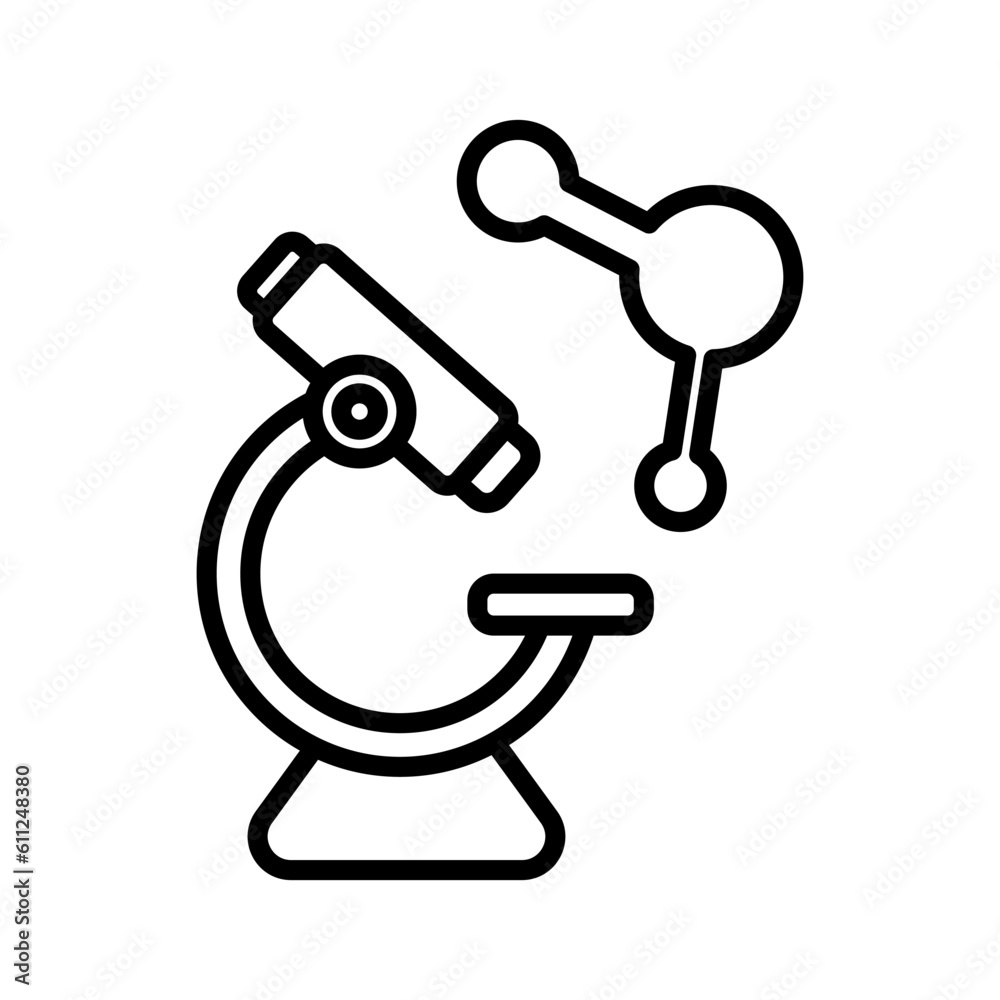 microscope sign symbol vector microscope sign symbol vector