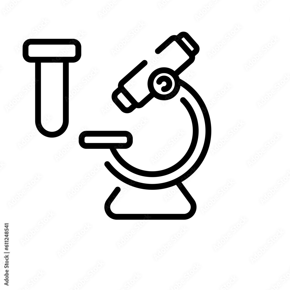 microscope sign symbol vector microscope sign symbol vector