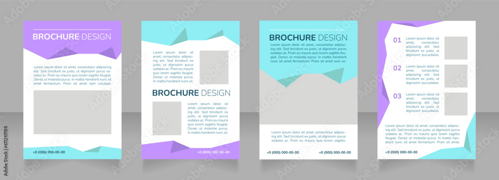 Learning opportunities for graduated pupils blank brochure layout design. Vertical poster template set with empty copy space for text. Premade corporate reports collection. Editable flyer paper pages