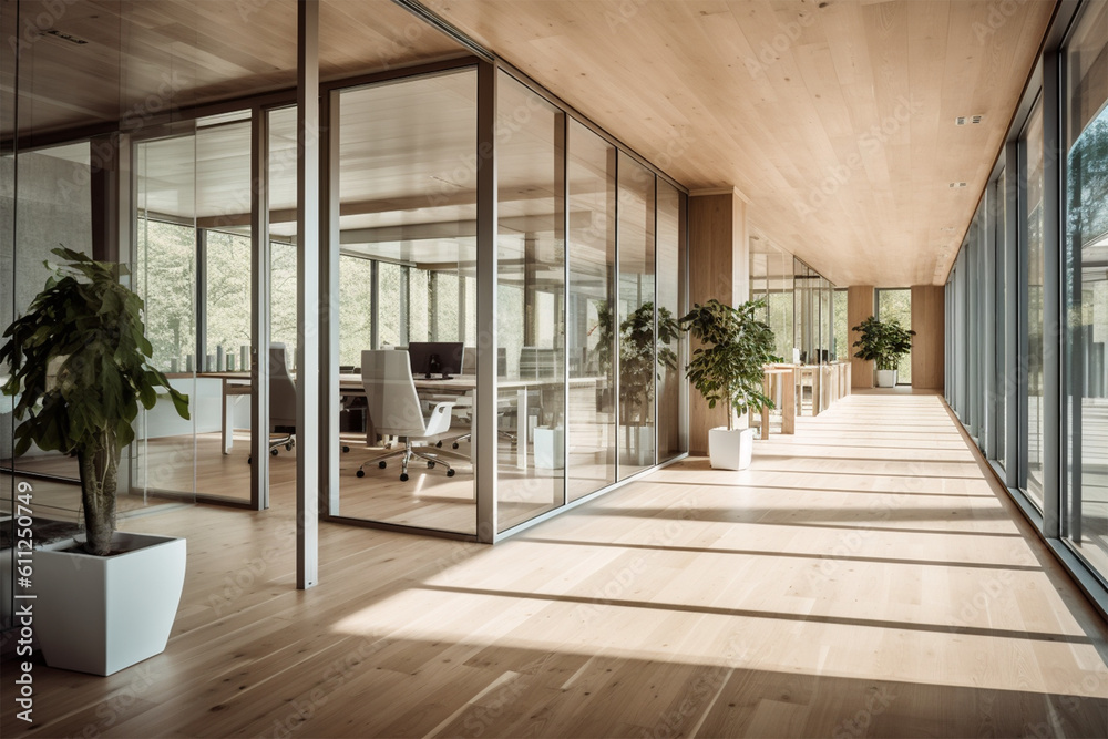 an office with wood desks and glass walls, in the style of high detailed, grey academia, wood, photo-realistic landscapes, vintage minimalism, light silver and light brown
an office with wood desks and glass walls, in the style of high detailed, grey academia, wood, photo-realistic landscapes, vintage minimalism, light silver and light brown