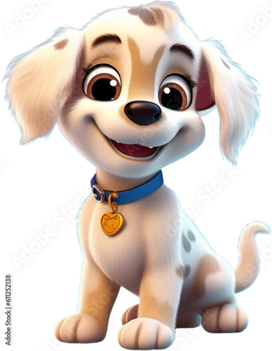 cute 3d puppy, in the style of photorealistic 