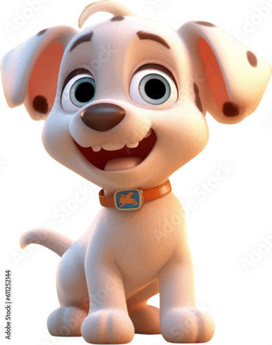 cute 3d puppy, in the style of photorealistic 