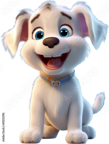 cute 3d puppy, in the style of photorealistic 