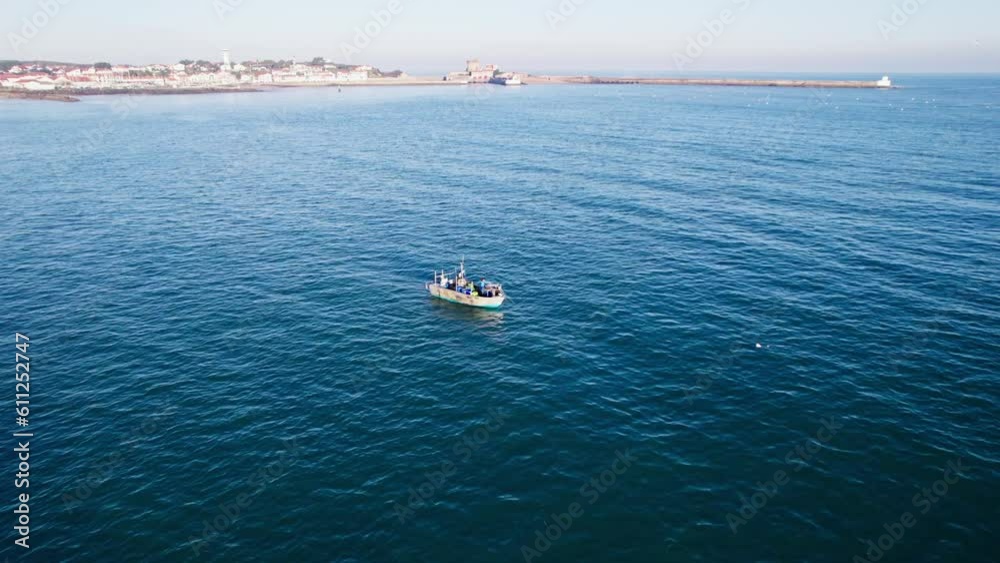 Pêcheur Océan Atlantique Pays Basque Pêcheur Océan Atlantique Pays Basque